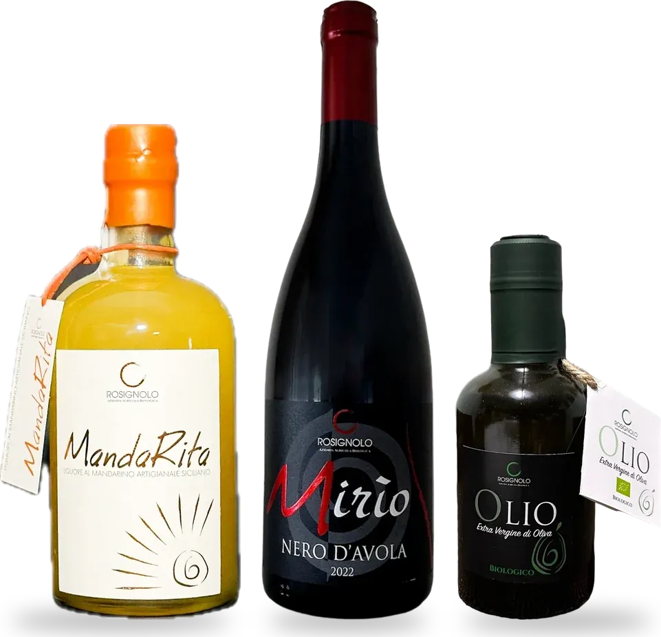 Cofanetto La Nostra Terra: MandaRita, Mirìo Nero d'Avola e Olio